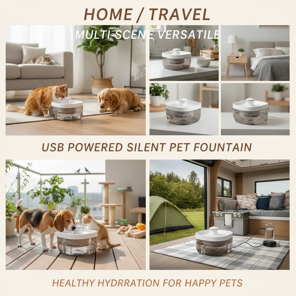 Silent Cat Water Fountain thumbnail 2