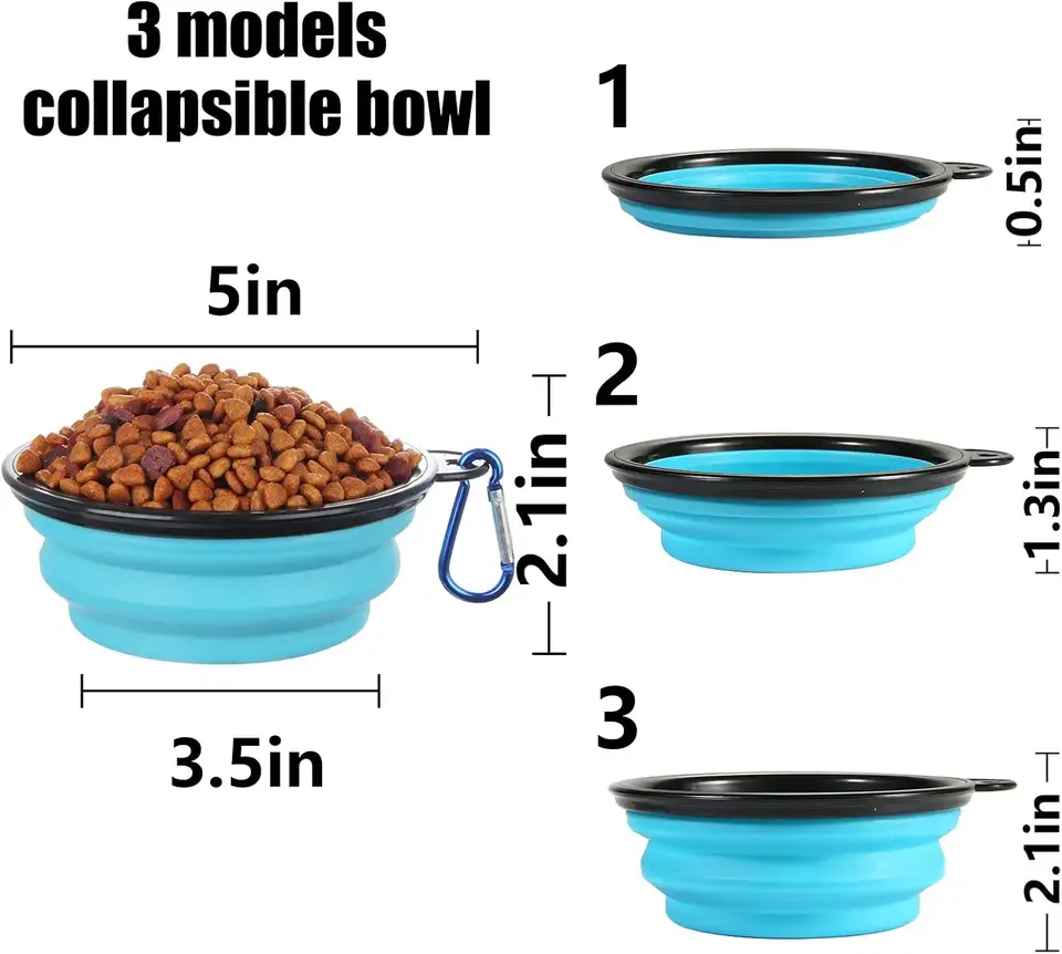 Collapsible Travel Bowl Set thumbnail 3